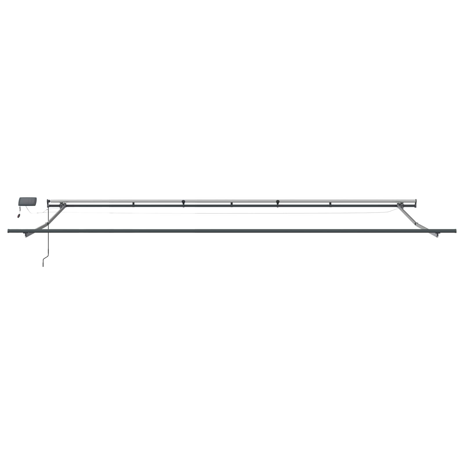 Tenda Retrattile Verde e bianco 600 ×300 cm Tessuto | homemem39