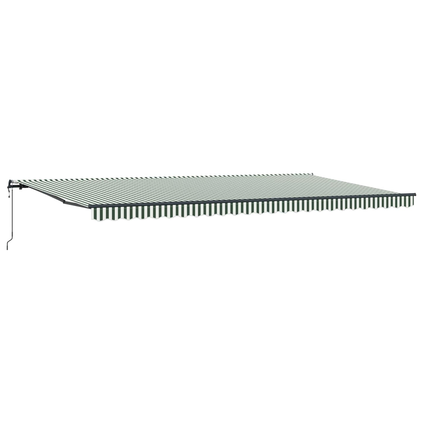 Tenda Retrattile Verde e Bianco 600 × 300 cm | homemem39