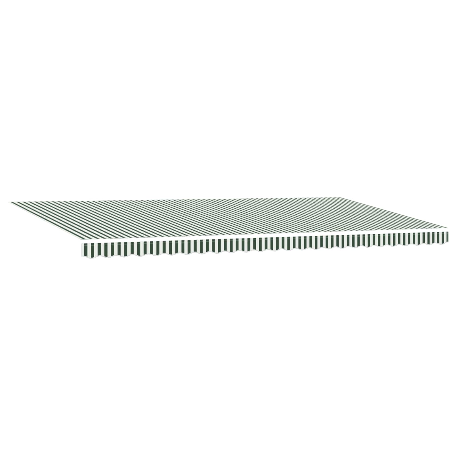 Tenda Retrattile Verde e Bianco 600 × 300 cm | homemem39
