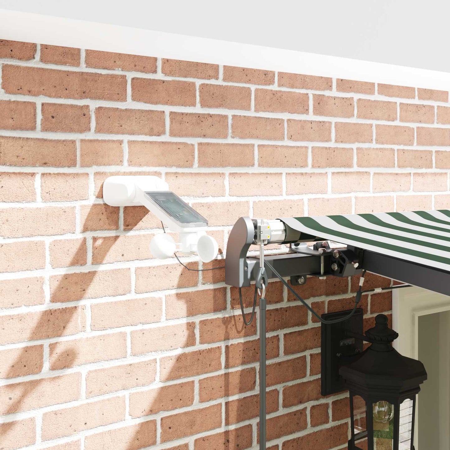 Tessuto per Tenda Verde e Bianco 600 × 300 cm Poliestere | homemem39