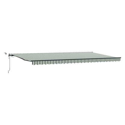 Tessuto per Tenda Verde e Bianco 600 × 300 cm Poliestere | homemem39