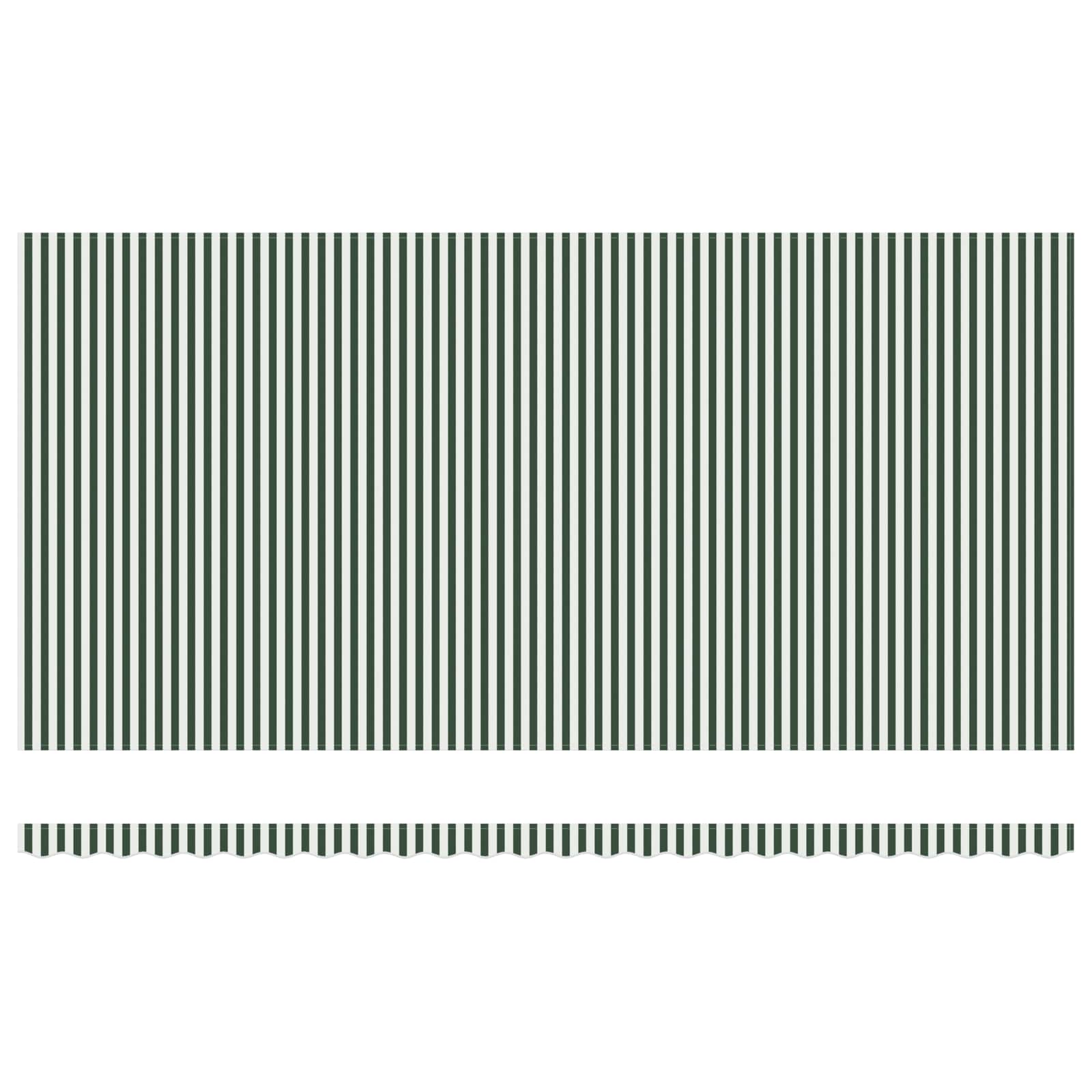 Tessuto per Tenda Verde e Bianco 600 × 300 cm Poliestere | homemem39