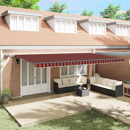 Tenda Retrattile arancione e marrone 600 ×350 cm Tessuto | homemem39