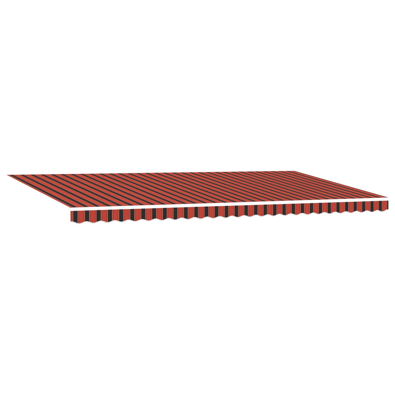 Tessuto per Tenda arancione e marrone 600 × 350 cm Poliestere | homemem39