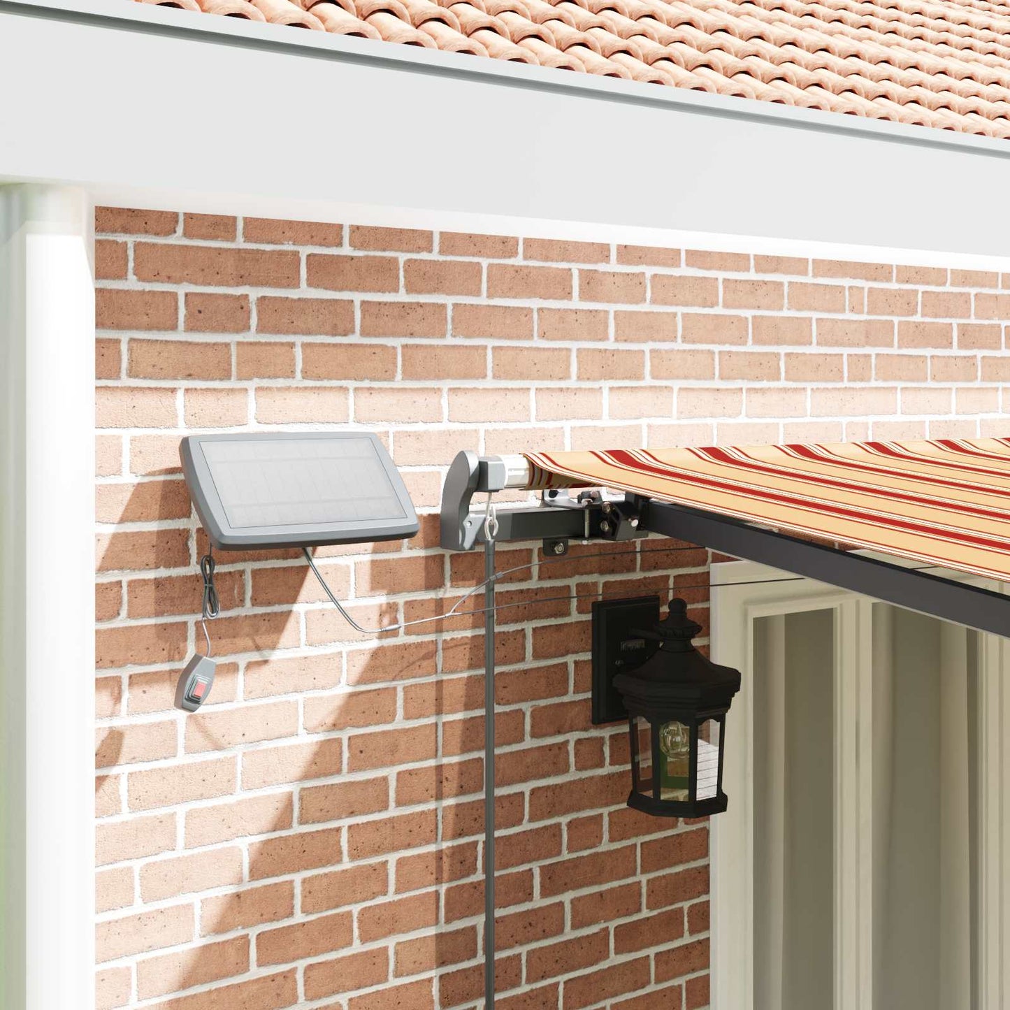 Tenda Retrattile giallo e arancione 600 ×350 cm Tessuto | homemem39
