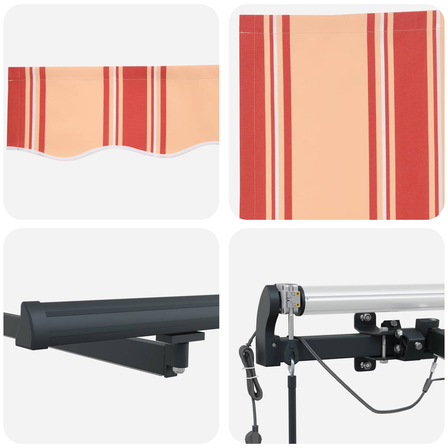 Tessuto per Tenda Giallo e Arancione 600 × 350 cm Poliestere | homemem39