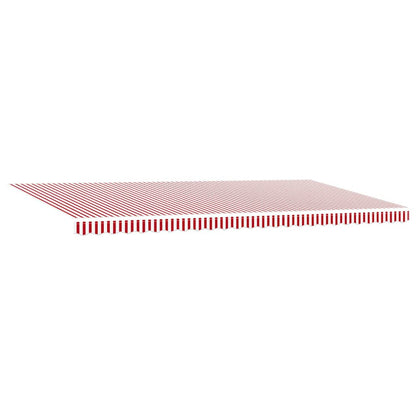Tenda Retrattile Rosso e Bianco 600 × 350 cm | homemem39