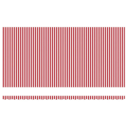 Tenda Retrattile Rosso e Bianco 600 × 350 cm | homemem39