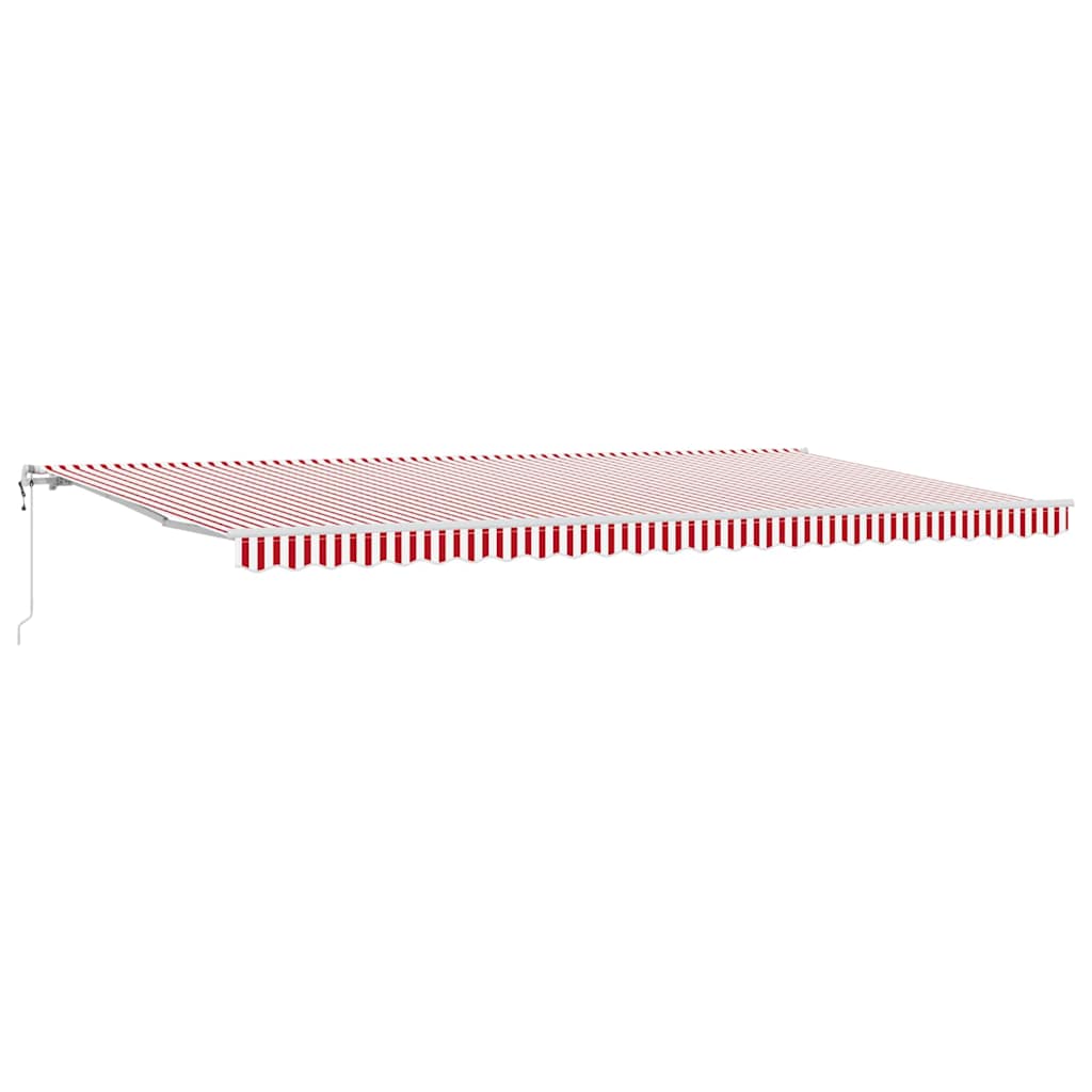 Tenda retrattile Rosso e Bianco 600 × 350 cm | homemem39