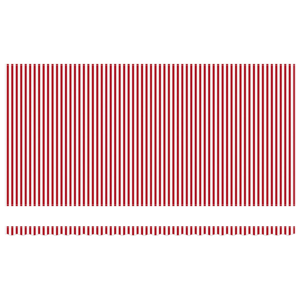 Tenda Retrattile Rosso e Bianco 600 × 350 cm | homemem39