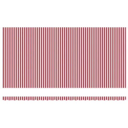 Tenda Retrattile Rosso e Bianco 600 × 350 cm | homemem39