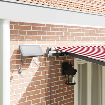 Tenda Retrattile Rosso e bianco 600 ×350 cm Tessuto | homemem39
