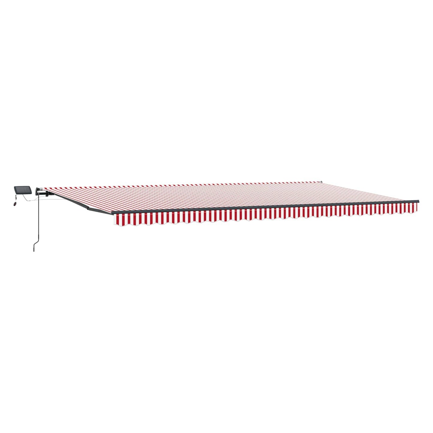 Tenda Retrattile Rosso e bianco 600 ×350 cm Tessuto | homemem39
