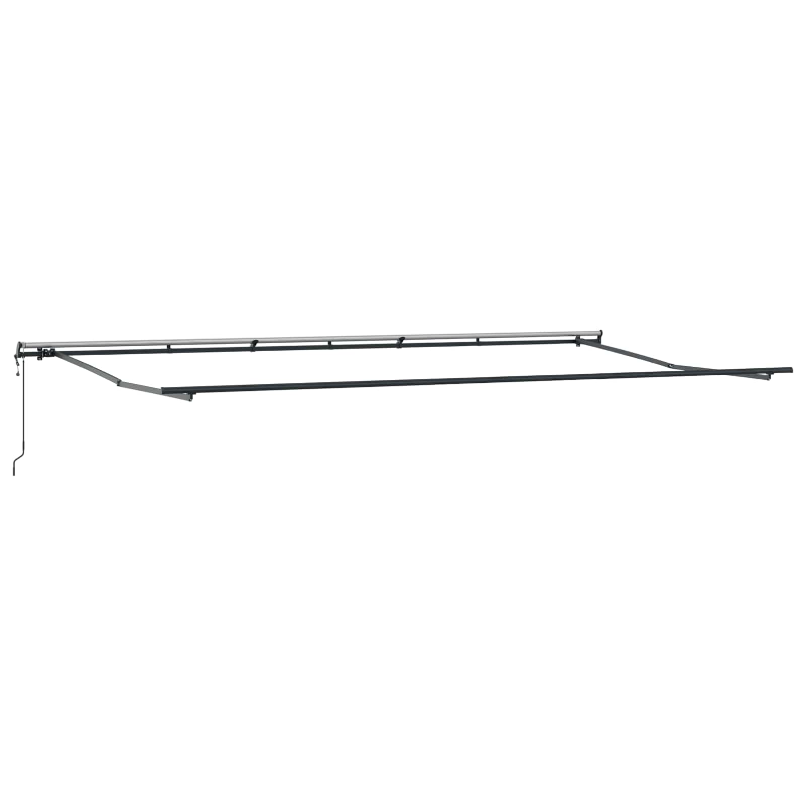 Tenda Retrattile Rosso e Bianco 600 × 350 cm | homemem39