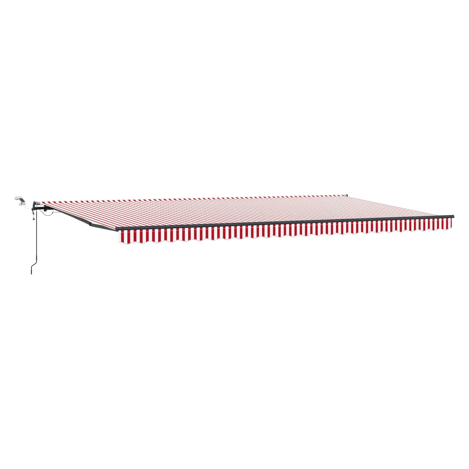 Tessuto per Tenda Rosso e Bianco 600 × 350 cm Poliestere | homemem39