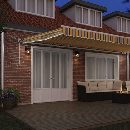 Tenda Retrattile Multicolore 600 × 350 cm Tessuto e Metallo - homemem39