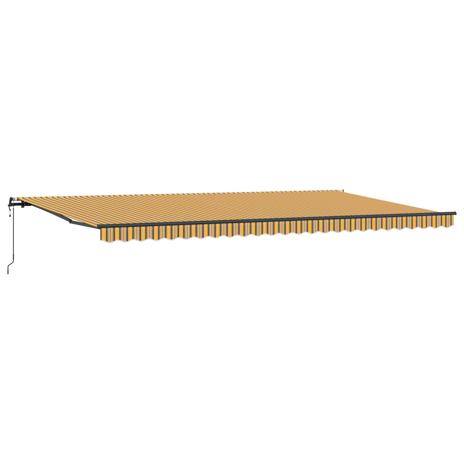 Tenda Retrattile Multicolore 600 × 350 cm Tessuto e Alluminio | homemem39