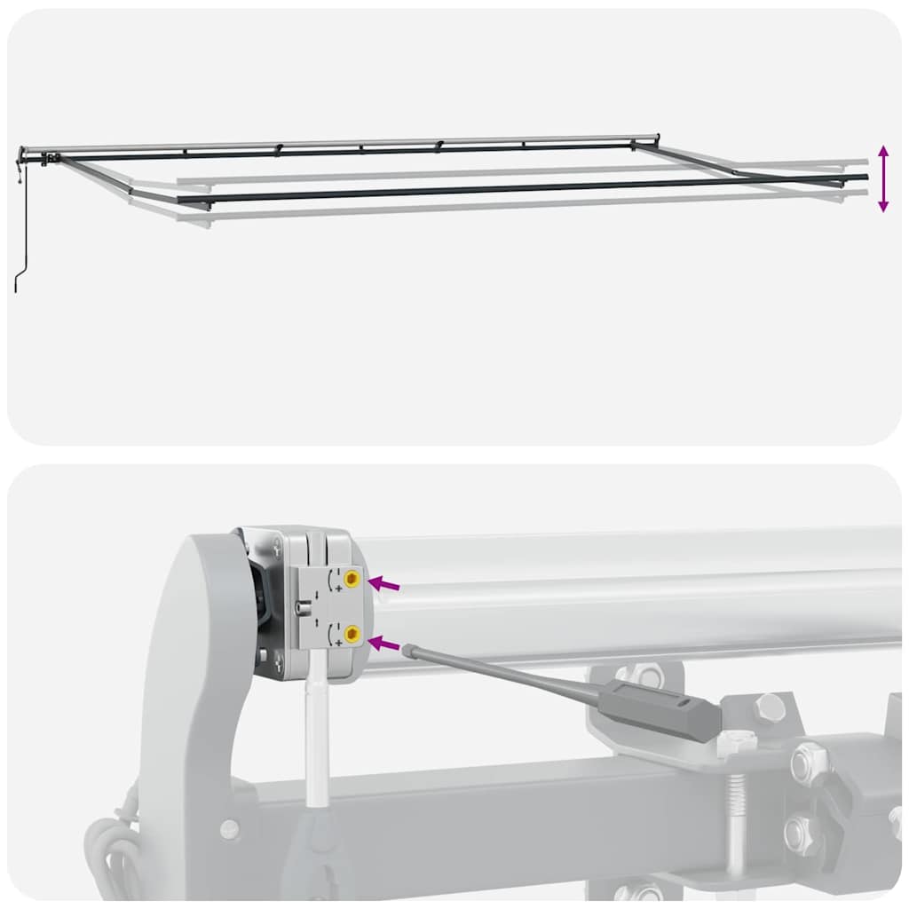 Tenda Retrattile Multicolore 600 ×350 cm Tessuto - homemem39