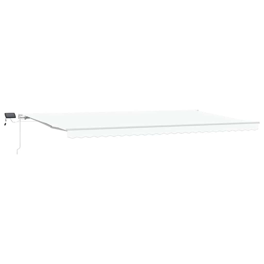 Tenda retrattile Bianco 600 × 350 cm Tessuto e Alluminio | homemem39