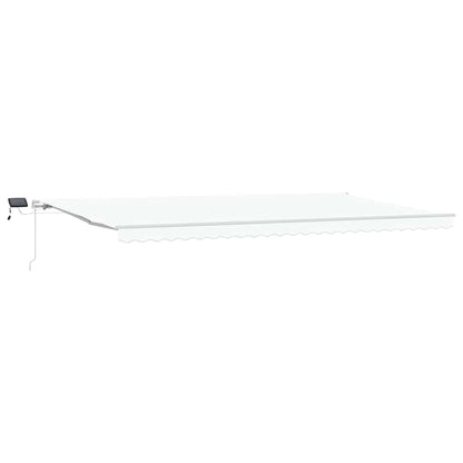 Tenda retrattile Bianco 600 × 350 cm Tessuto e Alluminio | homemem39