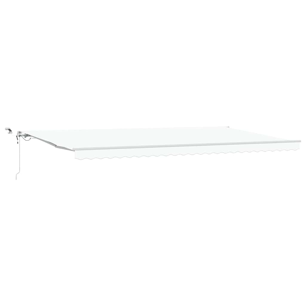 Tenda retrattile Bianco 600 × 350 cm Poliestere | homemem39