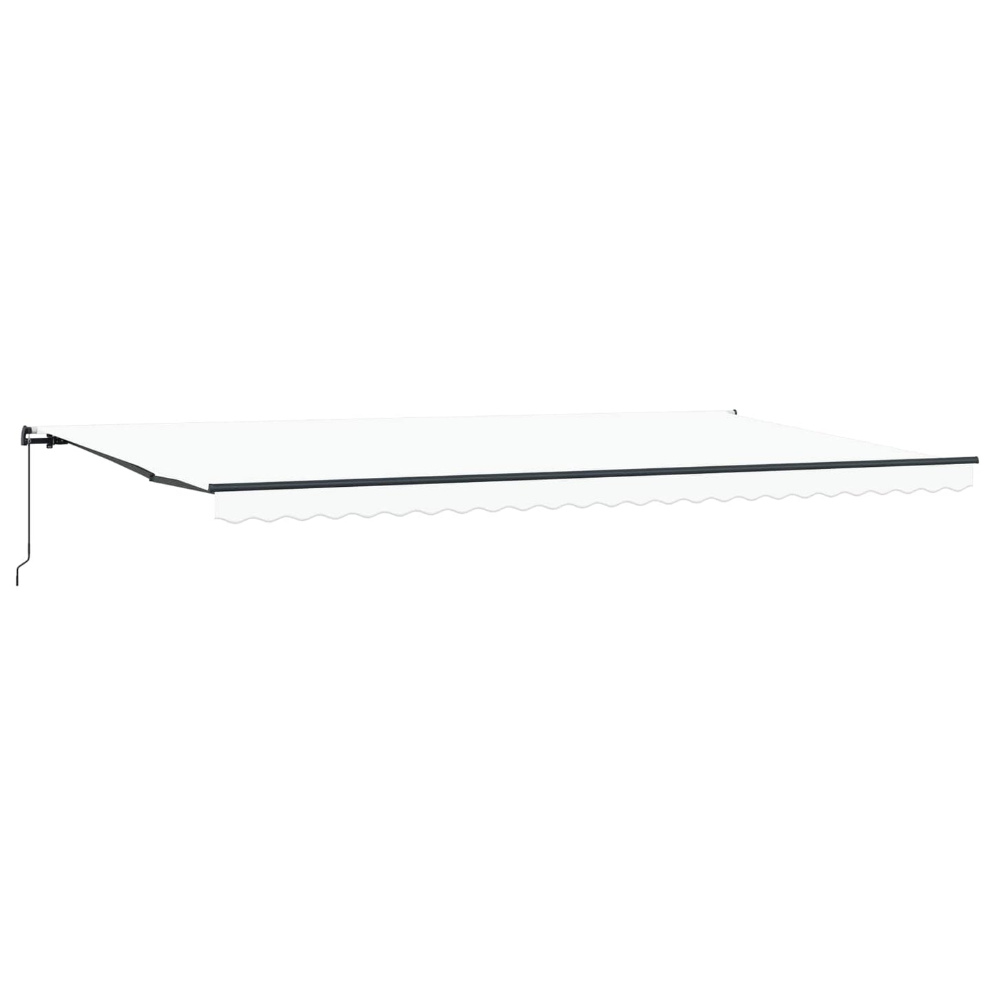 Tenda retrattile Bianco 600 × 350 cm Poliestere e Alluminio | homemem39