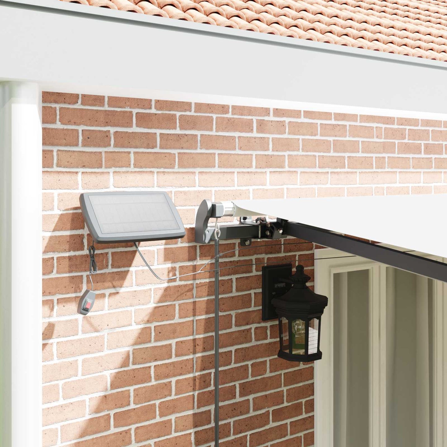 Tenda retrattile Bianco 600 × 350 cm Tessuto e Alluminio | homemem39