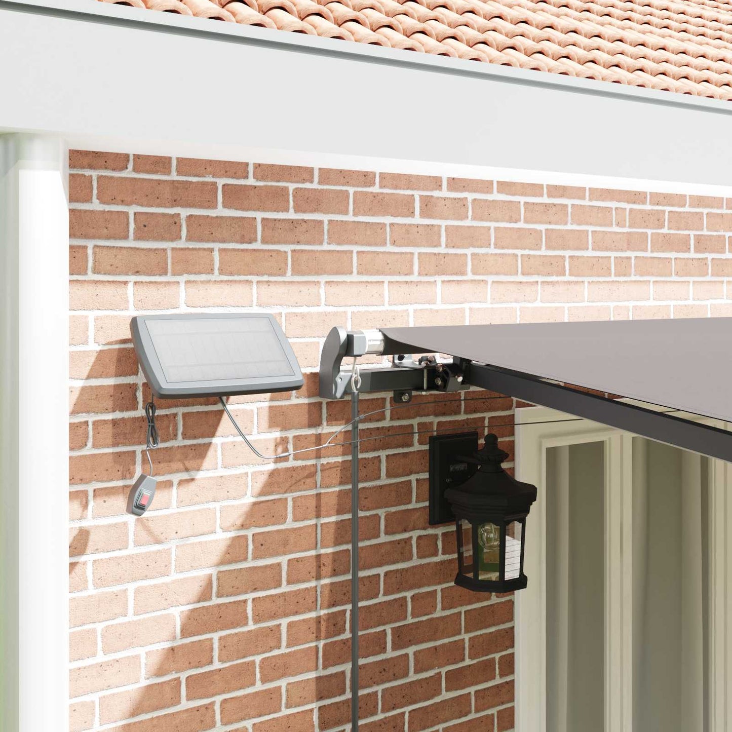 Tenda retrattile Grigio Chiaro 600 × 350 cm Tessuto e Alluminio | homemem39