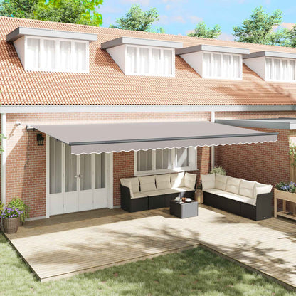 Tenda retrattile Grigio Chiaro 600 × 350 cm Poliestere | homemem39