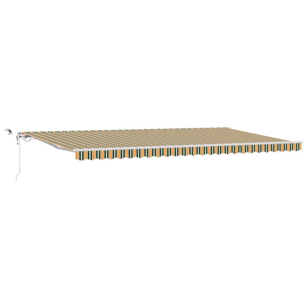Tenda Retrattile Verde e Giallo 600 × 350 cm | homemem39