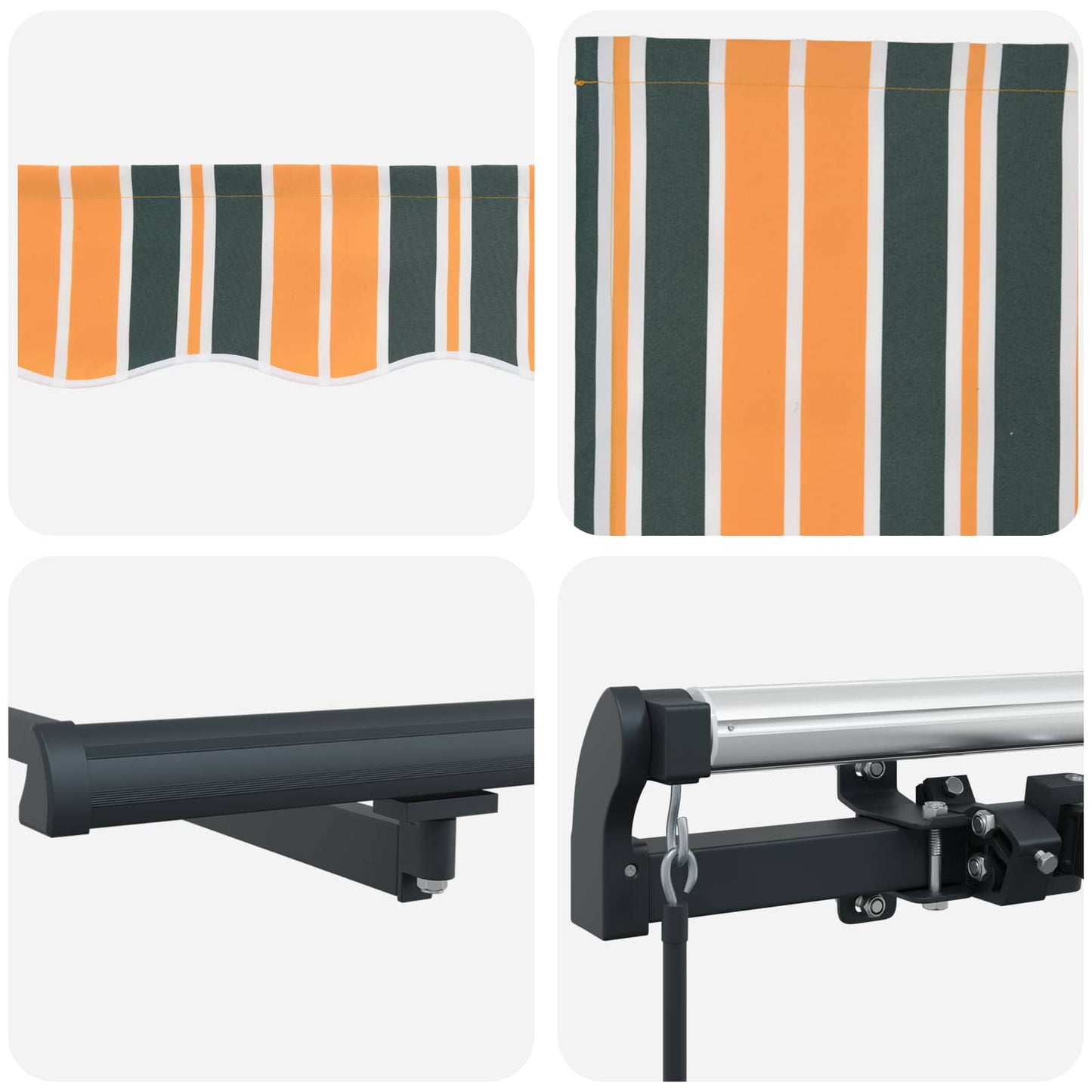 Tenda Retrattile Verde e giallo 600 × 350 cm | homemem39