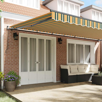 Tenda Retrattile Verde e giallo 600 × 350 cm | homemem39