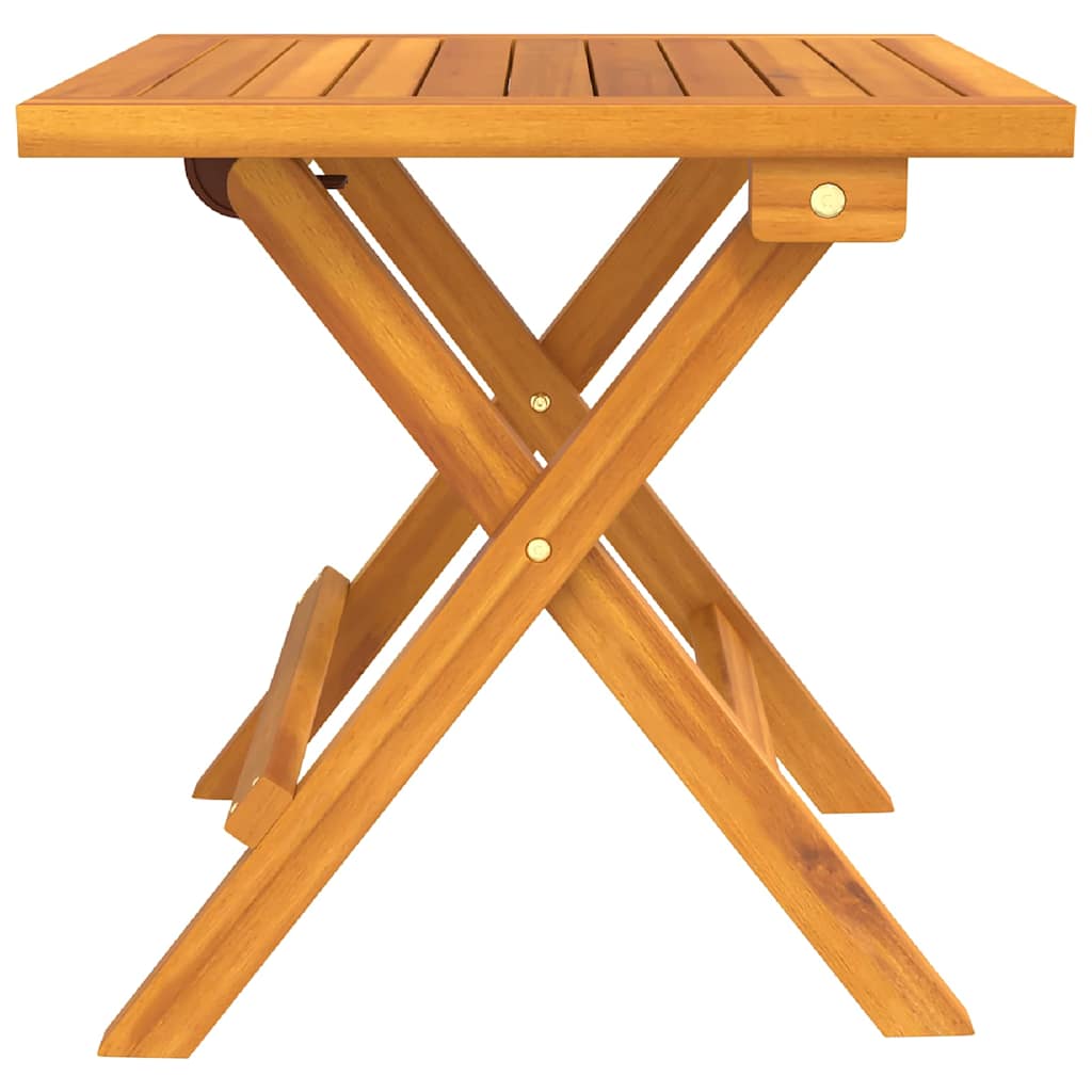 Lettino prendisole 3 pcs Marrone Legno di Acacia Massello