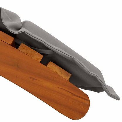 Lettino prendisole con cuscino 2 pcs Grigio 184 x 55 x 64cm