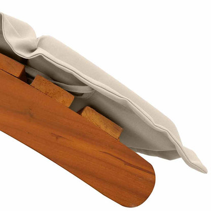 Lettino prendisole con cuscino 2 pcs Bianco 184 x 55 x 64cm