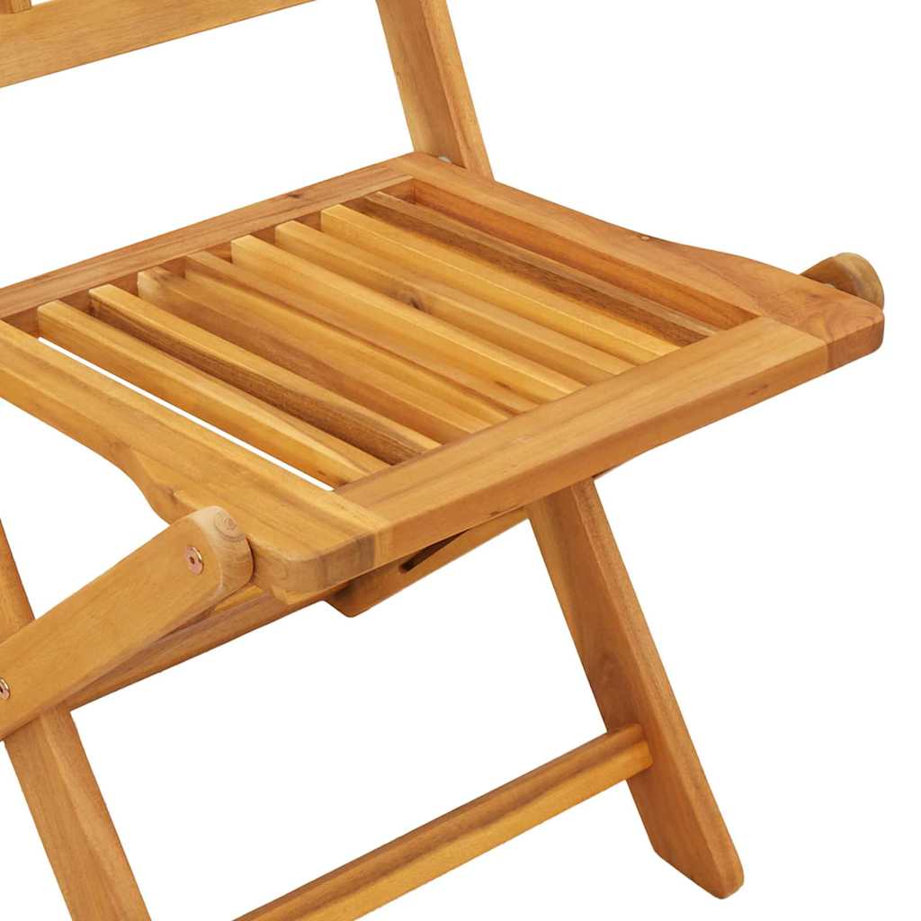 Set Bistro da Giardino 3 pcs Marrone Legno di Acacia Massello | homemem39
