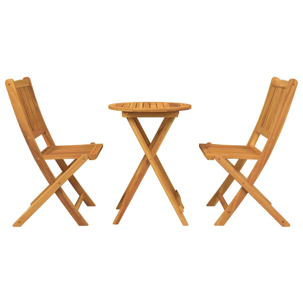 Set Bistro da Giardino 3 pcs Marrone legno massello di acacia - homemem39
