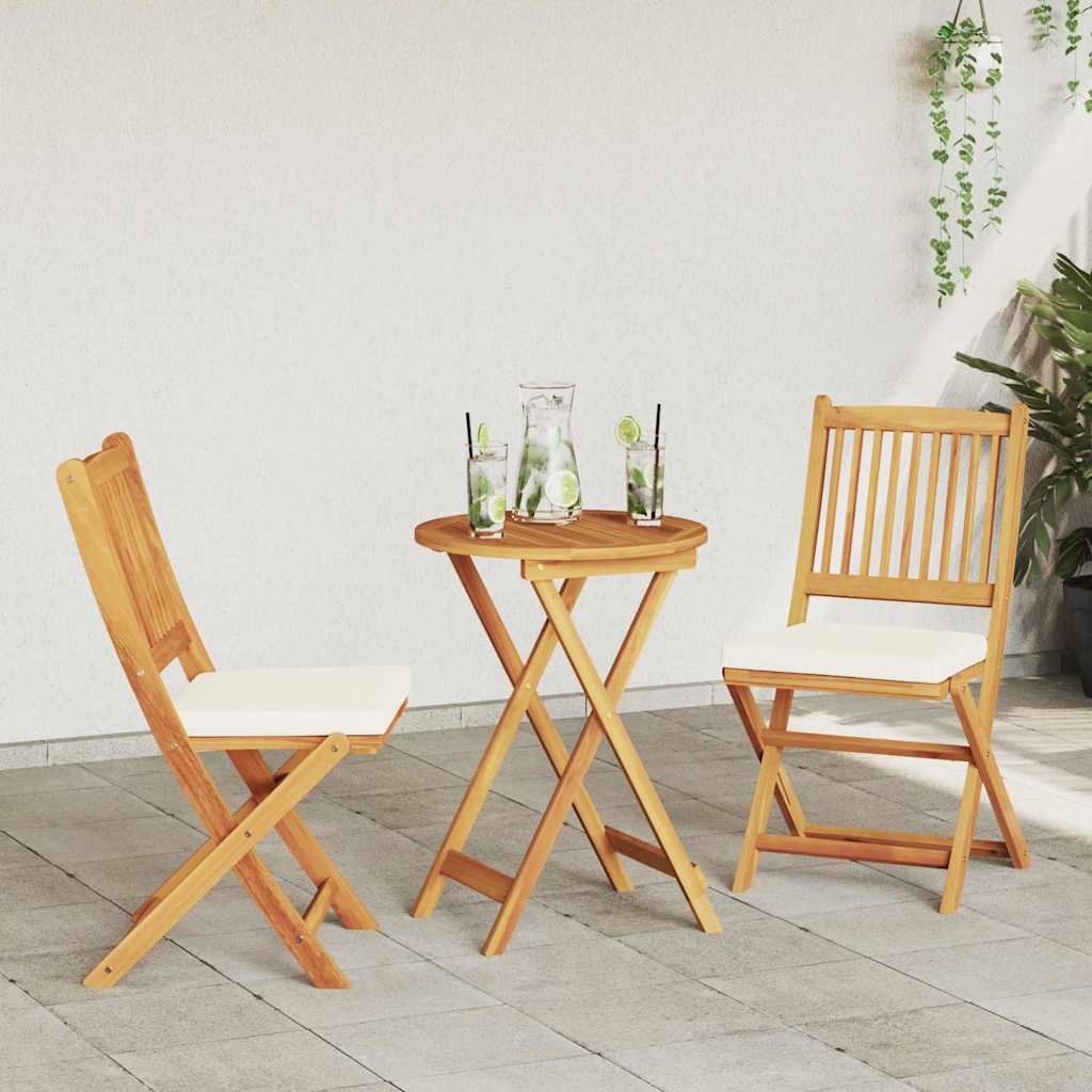 Set Bistro da Giardino 3 pcs Marrone legno massello di acacia - homemem39