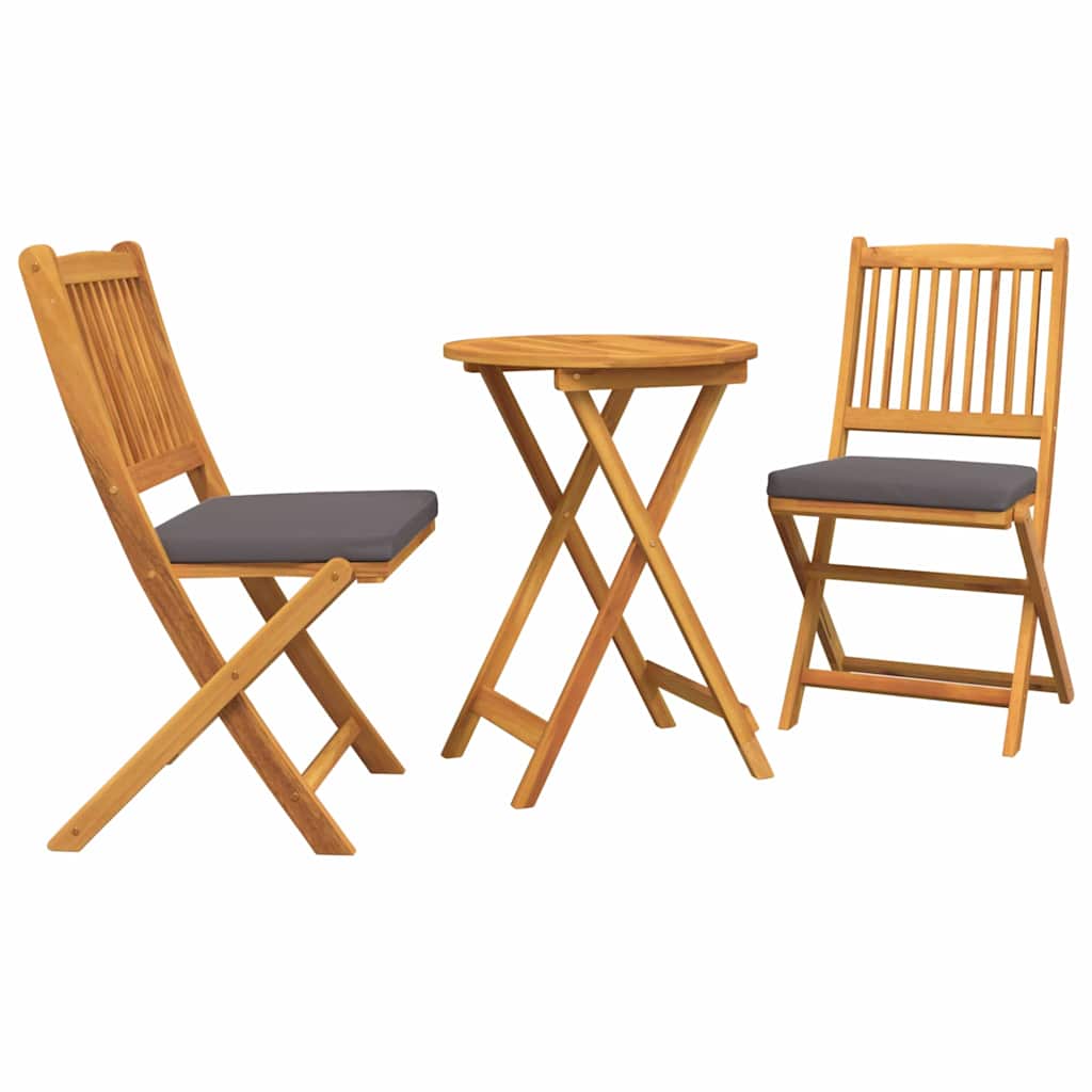 Set Bistro da Giardino 3 pcs Marrone legno massello di acacia - homemem39