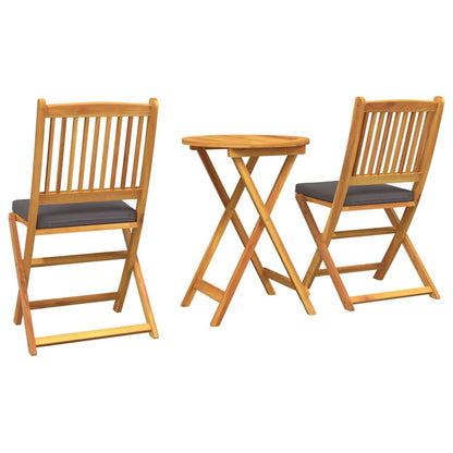 Set Bistro da Giardino 3 pcs Marrone legno massello di acacia - homemem39