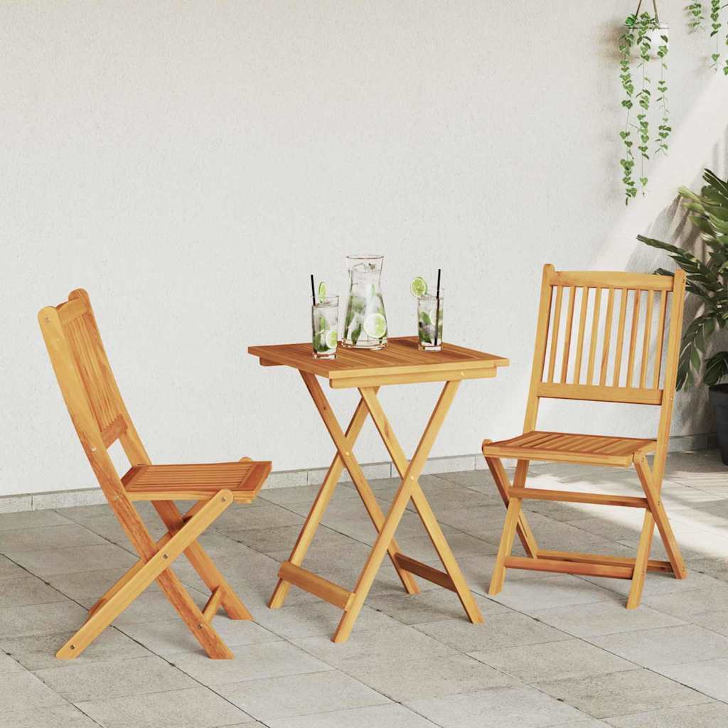 Set Bistro da Giardino 3 pcs Marrone legno massello di acacia - homemem39