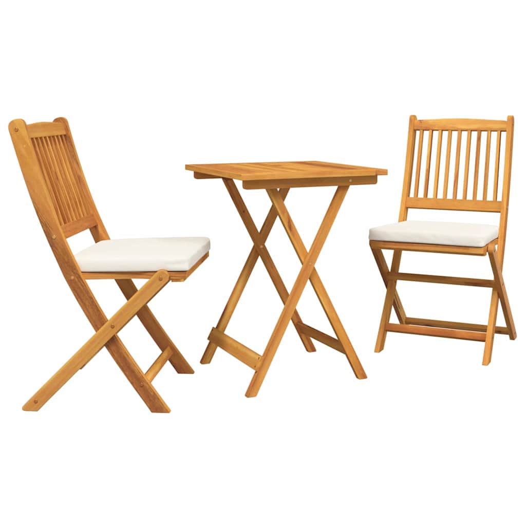 Set Bistro da Giardino 3 pcs Marrone legno massello di acacia - homemem39