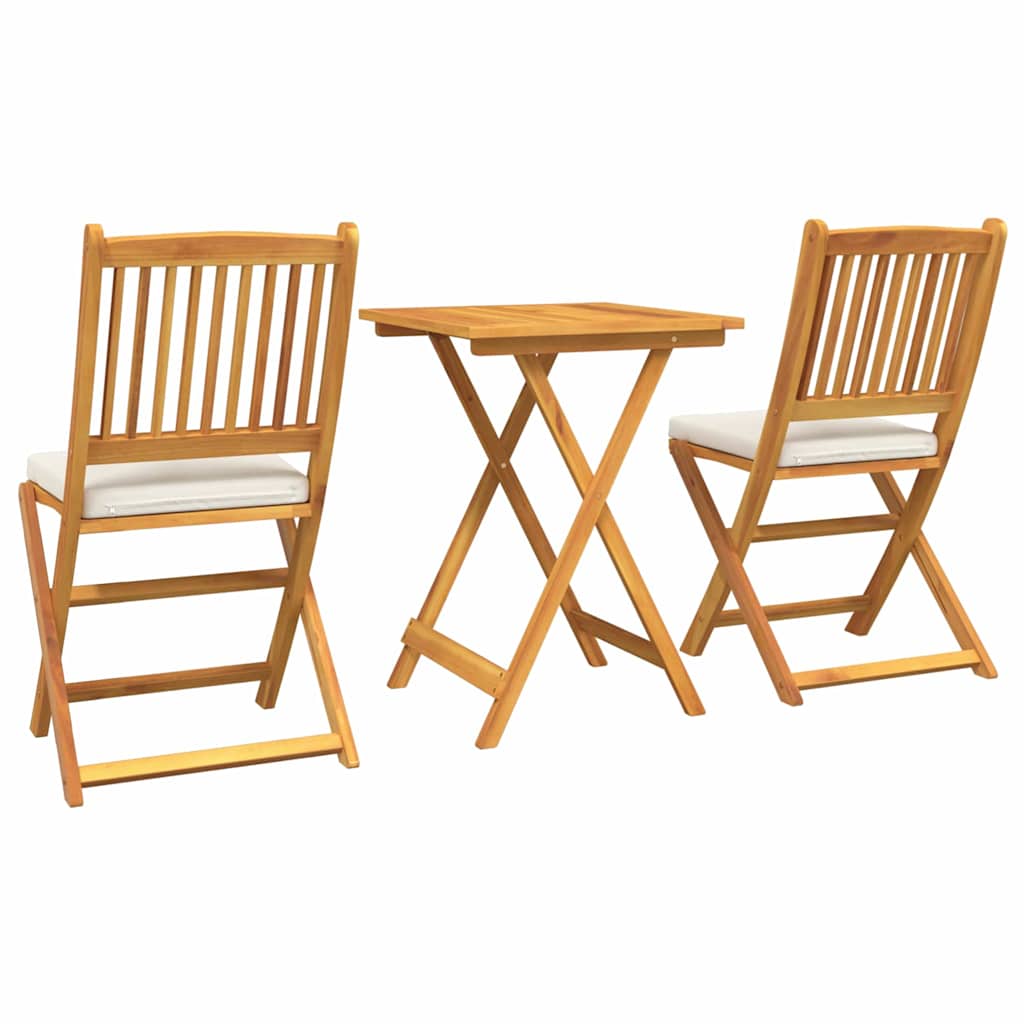 Set Bistro da Giardino 3 pcs Marrone legno massello di acacia - homemem39