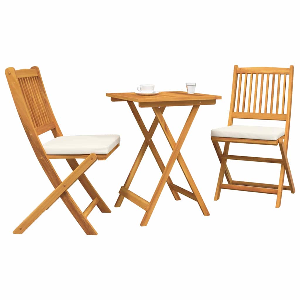 Set Bistro da Giardino 3 pcs Marrone legno massello di acacia - homemem39