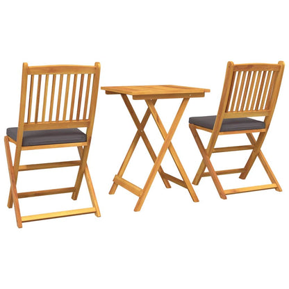 Set Bistro da Giardino 3 pcs Marrone legno massello di acacia - homemem39