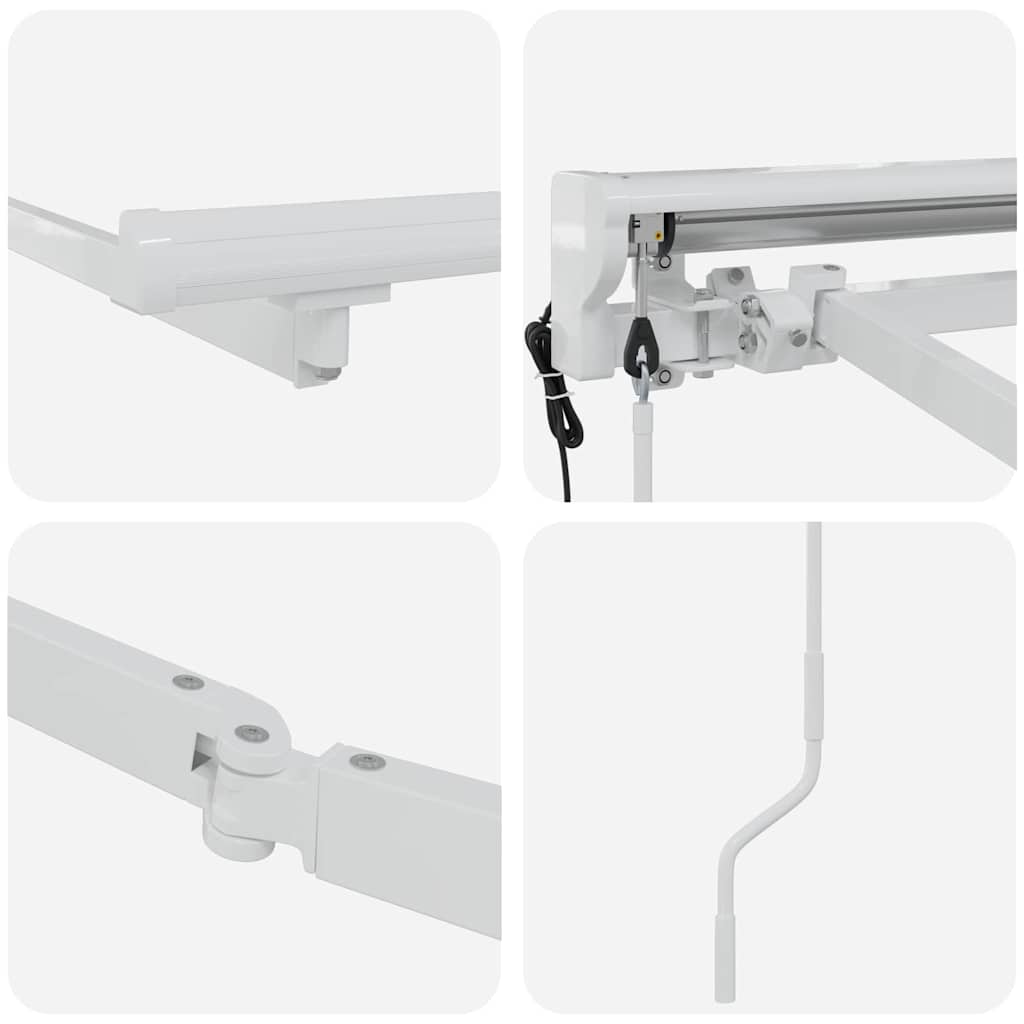 Struttura della tenda Regolabile Bianco 2,5 x 2 m Acciaio