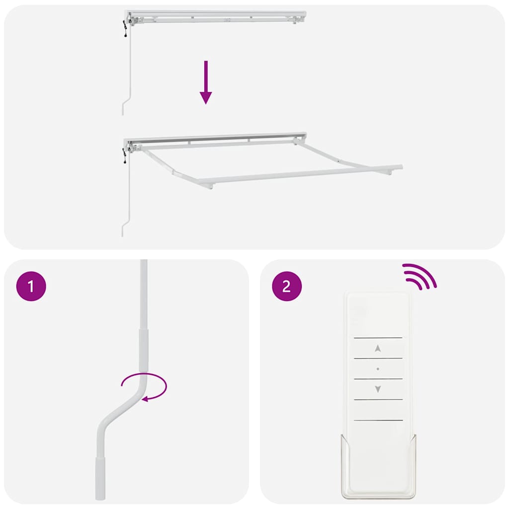 Struttura della tenda Bianco 2,5 x 2 m