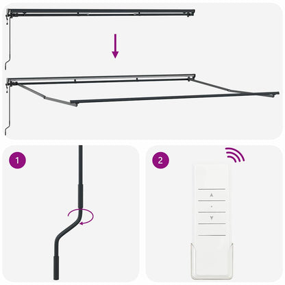 Struttura della tenda Antracite 4,5 × 3 m
