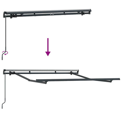 Struttura della tenda Antracite 2,5 x 2 m Metallo