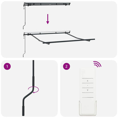 Struttura della tenda Antracite 2,5 x 2 m Metallo
